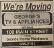 George's TV & Appliances are moving