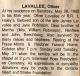 Lavallee, Oliver obituary