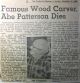 Patterson, Abe obituary
