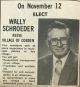 Schroeder, Wally running for Reeve