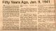 Extractions from The Cobden Sun, Jan 9, 1941