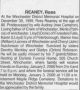Reaney, Ross obituary
