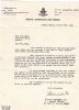 Military letter to inform that Fl. Sgt. Irwin James Eady received promotion after killed in action