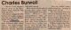 Burwell, Charles Leslie obituary