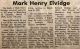 Elvidge, Mark obituary