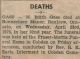 Gass, Edith death notice