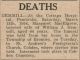 Gemmill, Margaret nee McElgrew death notice