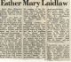 01617-Laidlaw, Esther nee Morrison Obituary