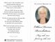 Ramsbottom, Lillian Doreen funeral card