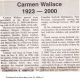 Wallace, Carmen obituary