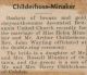 Childerhose, Arthur & Helen Minaker wed