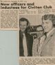 Cobden Civitan Club new inductees, 1975