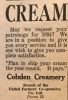 CHx-Cobden Creamery advertisement