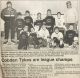 Cobden Tykes are league champions, 1991