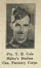 Cole, Pte. T. H. military photo