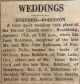Eckford, Wm Ross & Ida Jane Robinson wed
