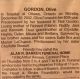 Gordon, Olive nee Forrest obituary