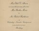 Hawthorne, Robert & Bertha Marie Akeson wedding reception invitation