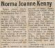 Kenny, Norma obituary