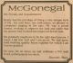 McGonegal, Beatty death