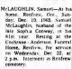 McLaughlin, Samuel death