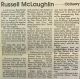 McLaughlin, Russell obituary