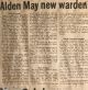 May, Alden new Renfrew County Warden