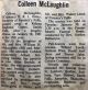 McLaughlin, Colleen obituary