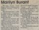 Burant, Marilyn nee Johnston obituary