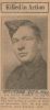 Prescott, Pte. Sidney killed in action (Military)
