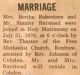 Barstead, Stanley & Bertha Robertson nee Wallace wed