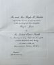 Smith, Robert Elmer & Hazel Jean Shields wedding reception invitation