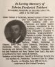 Tabbert, Edwin Frederick funeral card