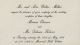 Thibeau, Delmer & Marion Millar wedding reception invitation