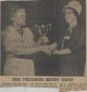 Tweedsmuir History Trophy won by NRDWI