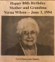 Wilson, Verna nee Byce celebrated 80th Birthday
