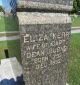Gravestone-Burns, Eliza nee Kerr
(located on side of John Burns & Margaret Copping stone)