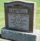 Gravestone-Campbell, John Lorne & Lillian nee Blair; sister Annie M. Jack nee Campbell