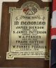 Greenwood Methodist Church Plaque dedicated to WWI Soldiers