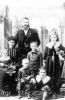 Bulmer, Robert & Mary nee Bruce family: bk: Robert Bulmer; Mid: Mary Bruce Bulmer with Wm Sr., Robert, Rose; ft: Andrew, Harriett c 1892
