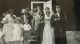 Moore, Wilmer & Winnifred Angus wedding; L-R Gertrude & Duncan Angus (bride's parents); Ruth & Denzil Moore (children); Wilmer & Winnifred
