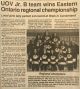 SPORTS-WHITEWATER REGION HOCKEY - UOV Jr. B. ringette team, 1995