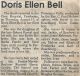 Bell, Doris Eileen FARNELL obituary