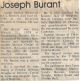 Joseph Andrew BURANT obituary
