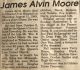 Moore, James Alvin obituary