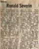 Severin, Ronald Joseph Earl obituary
