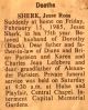 Sherk, Jesse Ross death 