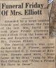 Elliott, Martha ROBINSON funeral