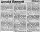 Bennett, Arnold obituary