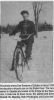 Blaedow, Dan on bicycle race, c1936